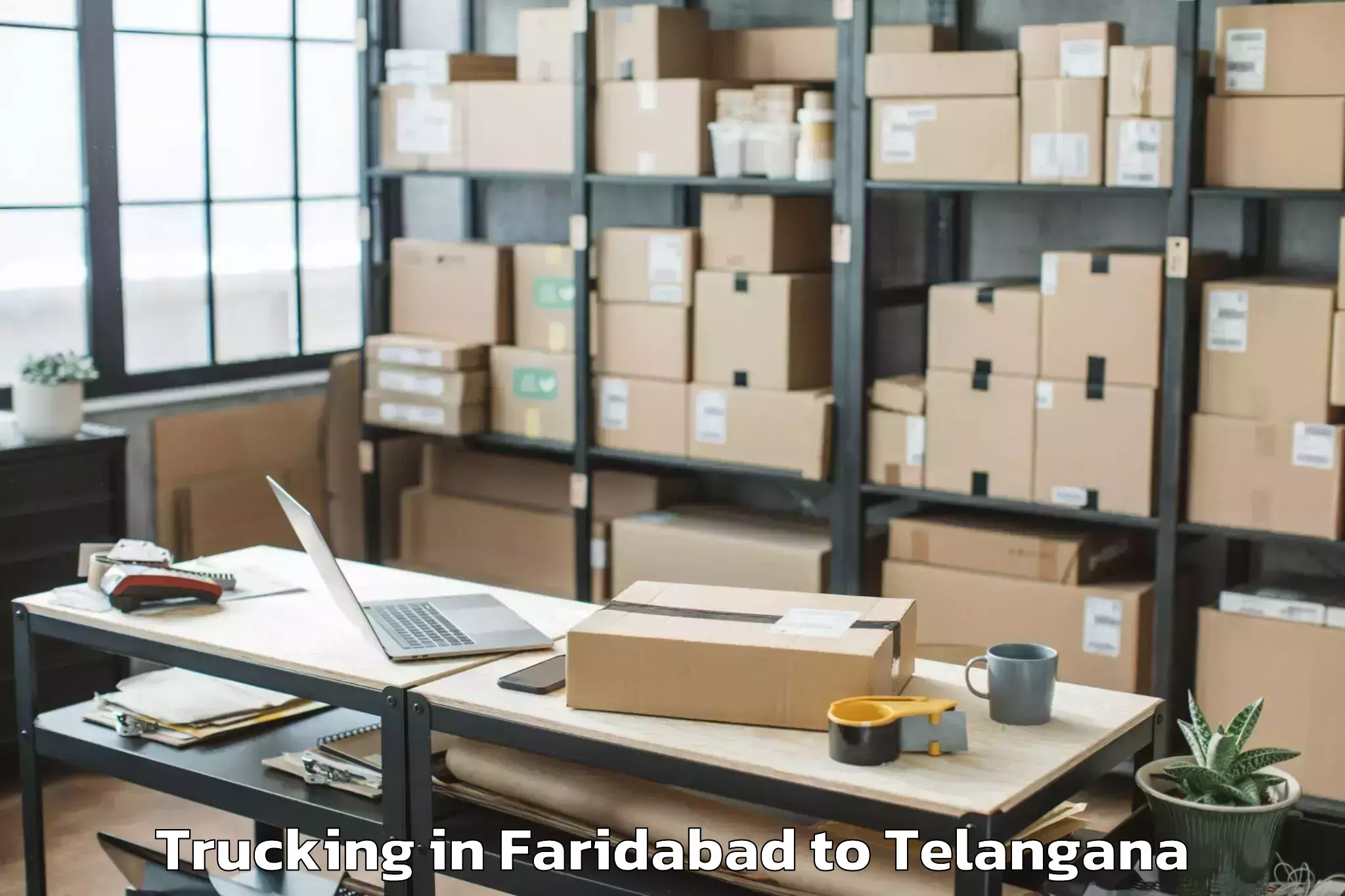 Professional Faridabad to Medical Devices Park Hyderabad Trucking